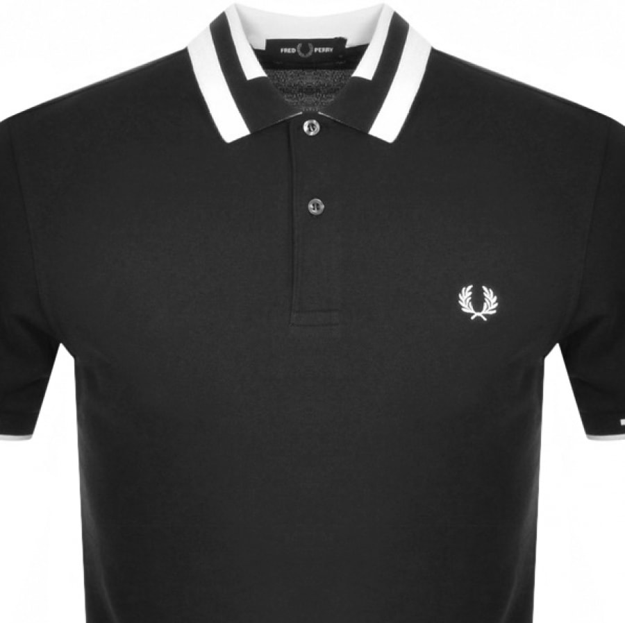 Alternative Image for ProductFred Perry Block Tipped Polo T Shirt Black2
